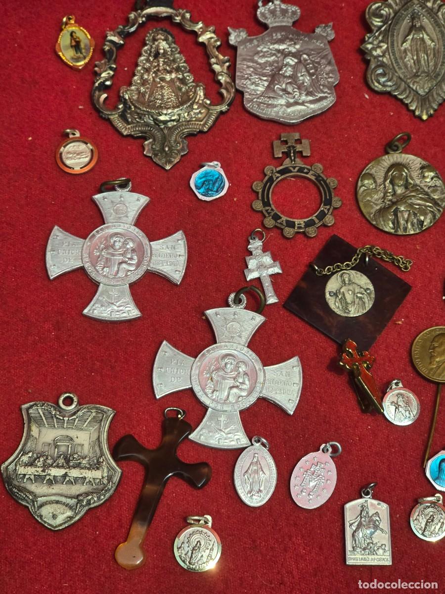 Antig&uuml;edades: LOTE DE MEDALLAS RELIGIOSAS - Foto 2