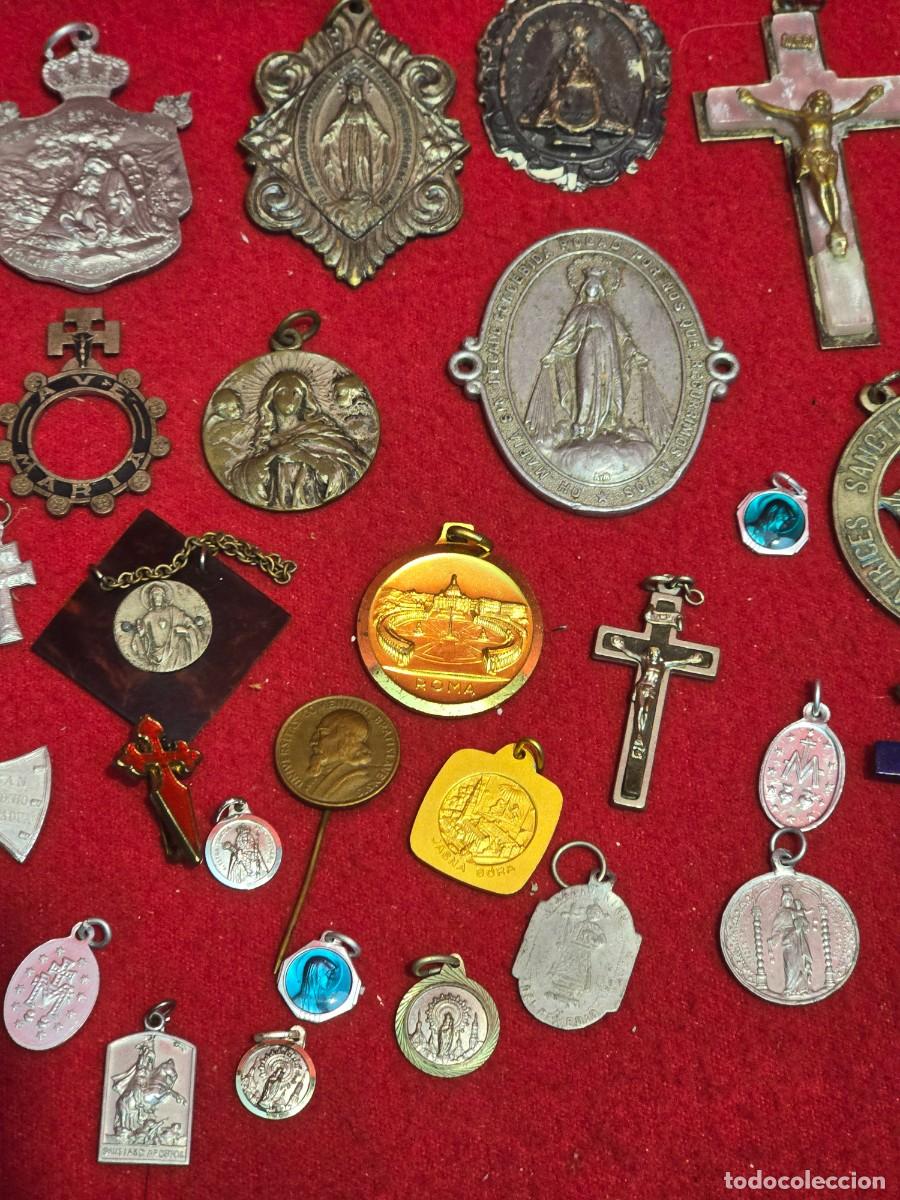 Antig&uuml;edades: LOTE DE MEDALLAS RELIGIOSAS - Foto 3
