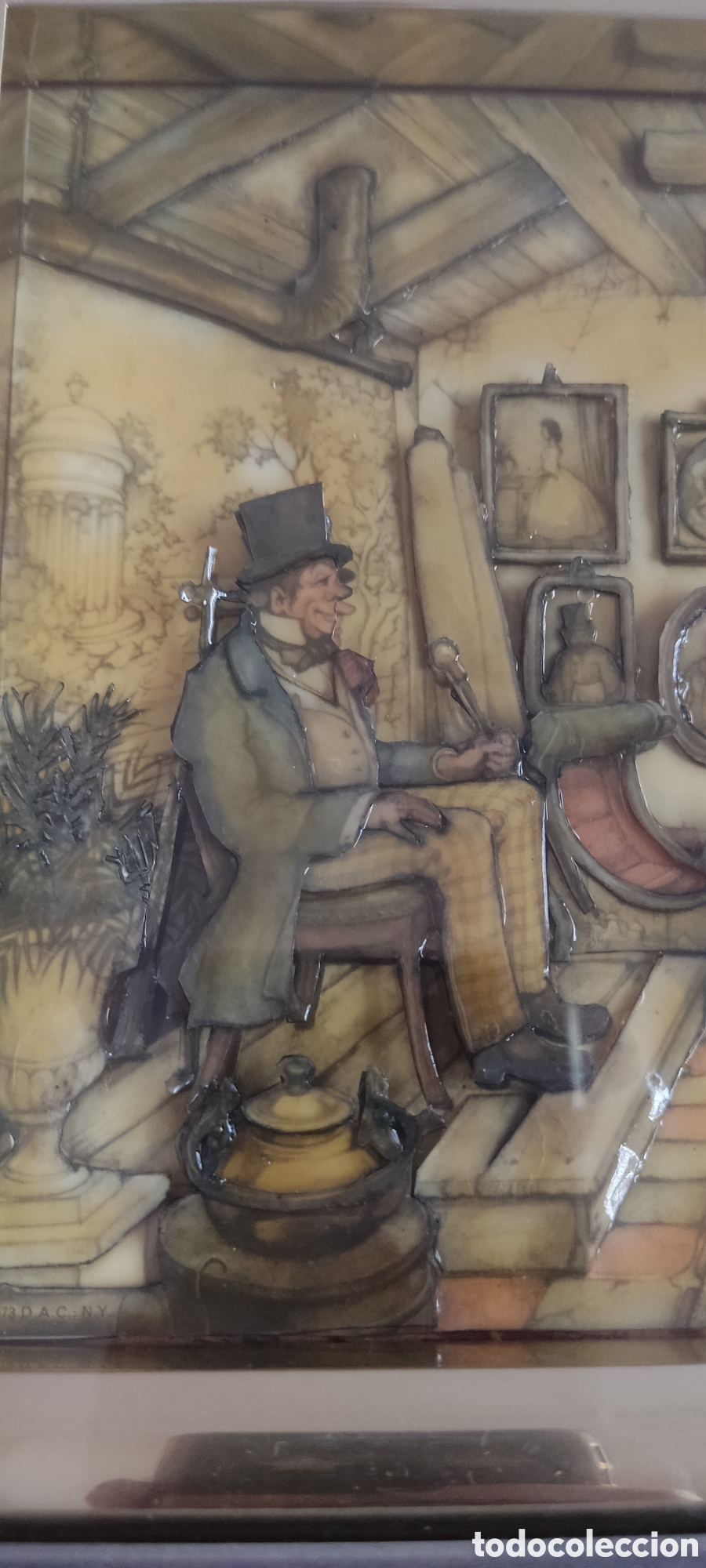 Antig&uuml;edades: Cuadro 3D Anton Pieck - Foto 4