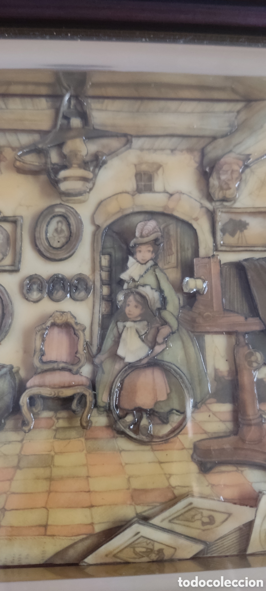 Antig&uuml;edades: Cuadro 3D Anton Pieck - Foto 5