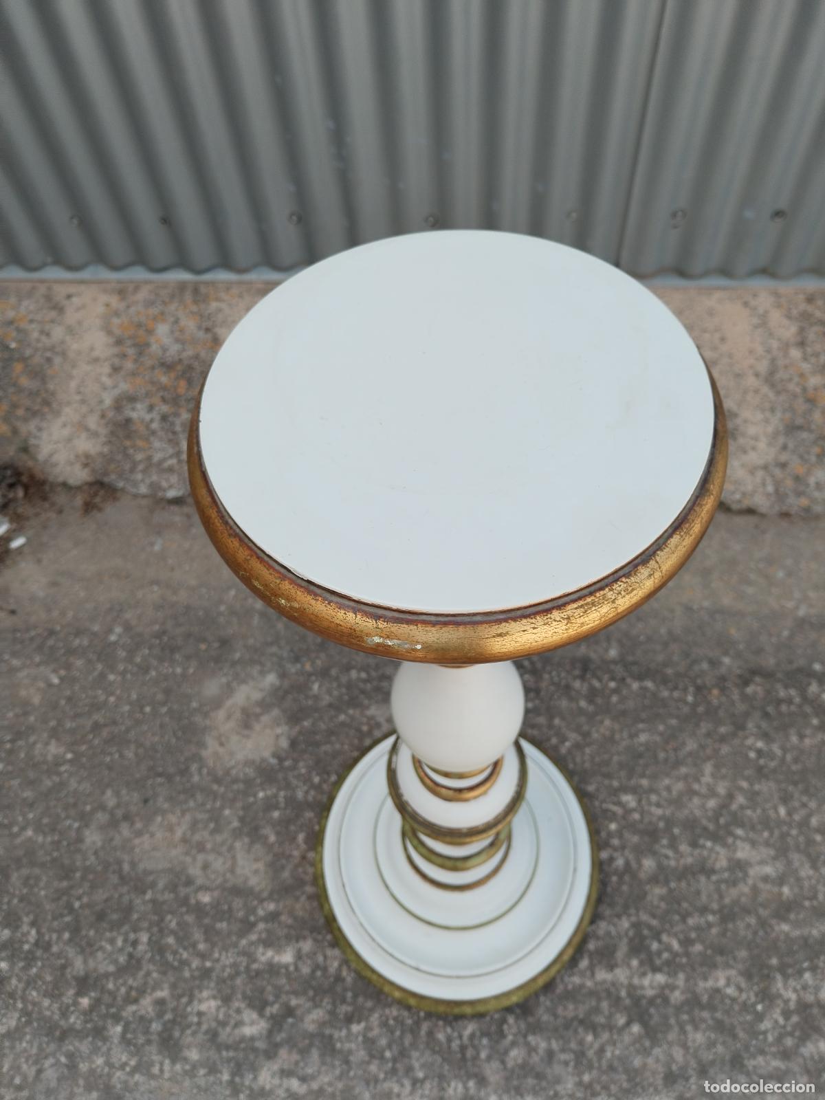 Antig&uuml;edades: mesa columna pena jardinera - Foto 2