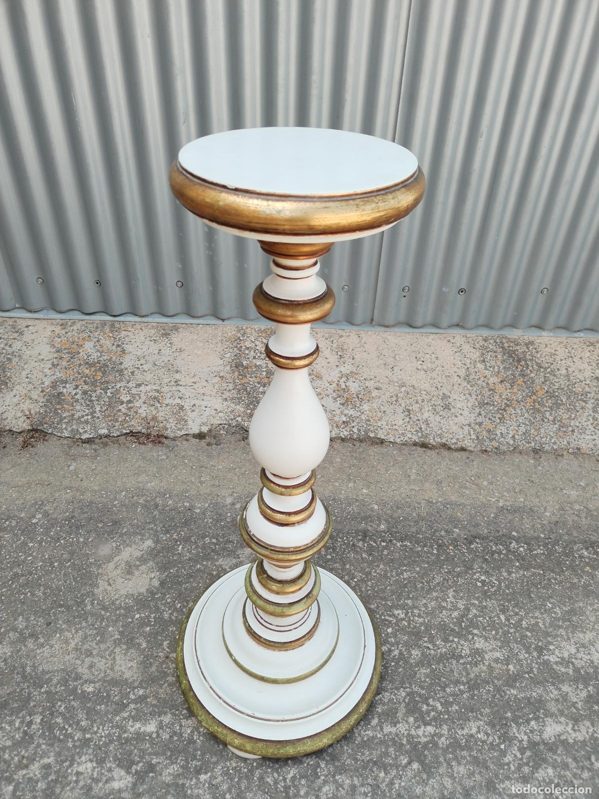 Antig&uuml;edades: mesa columna pena jardinera - Foto 1