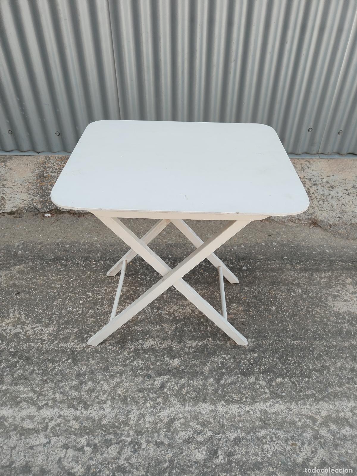 Antig&uuml;edades: mesa plegable de madera - Foto 1