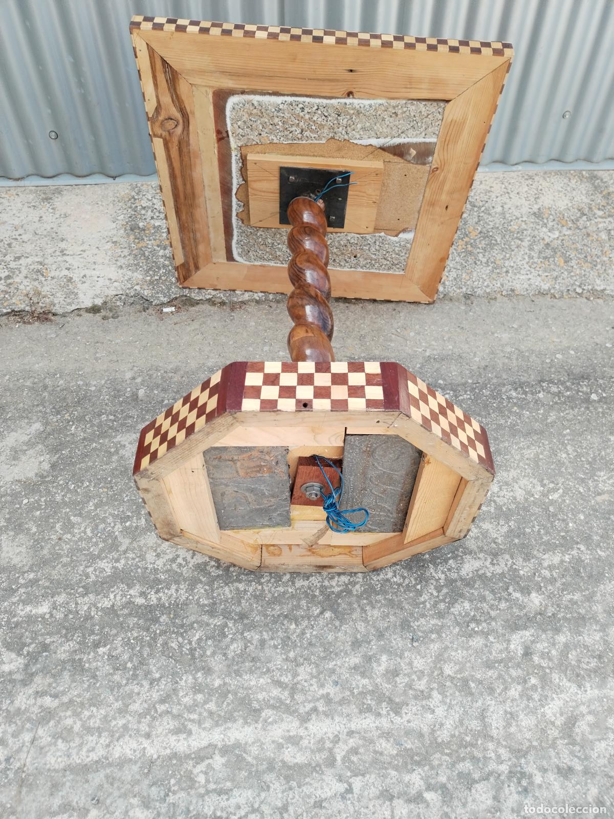 Antig&uuml;edades: mesa de madera con marqueteria - Foto 8