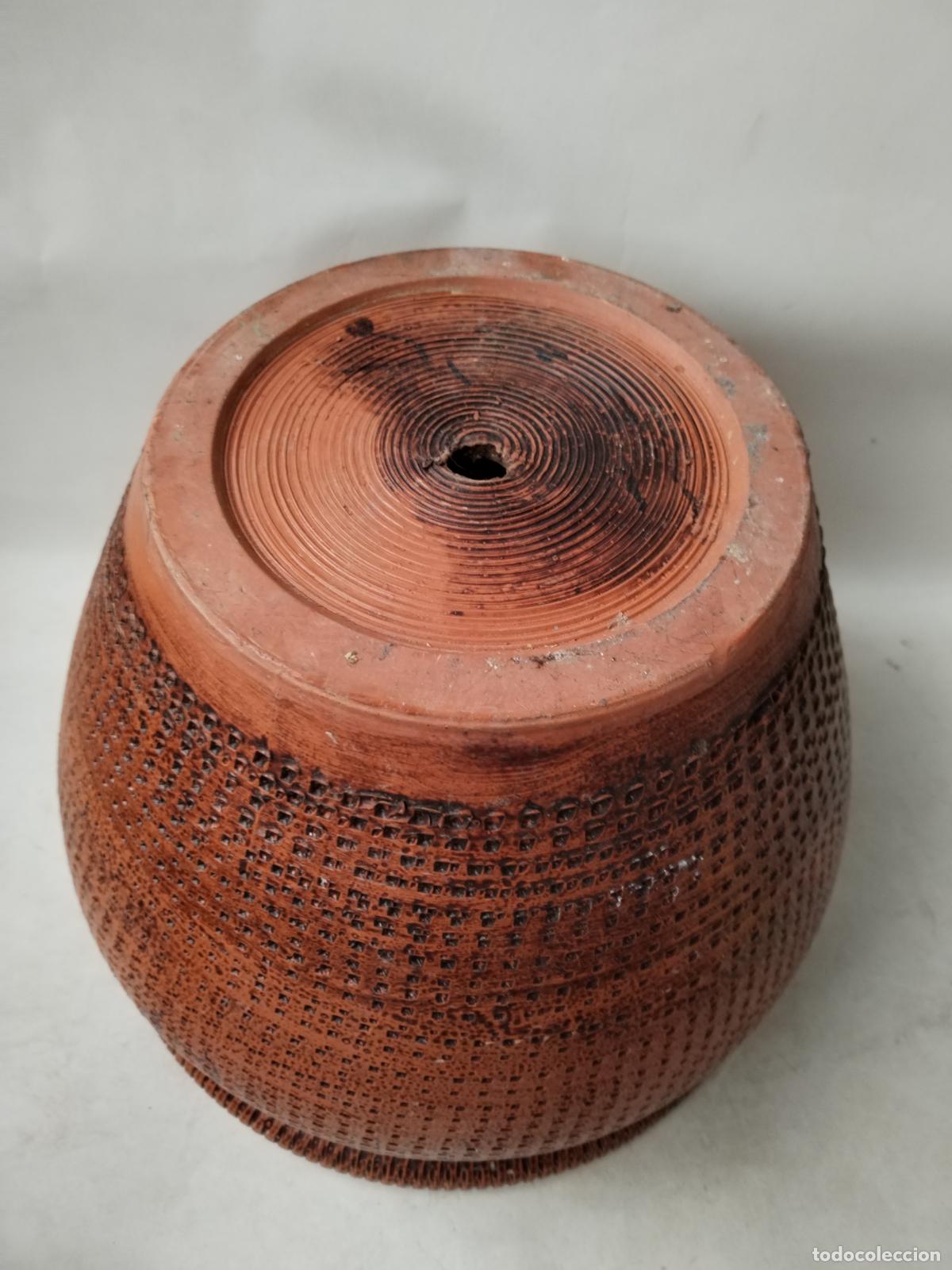 Antig&uuml;edades: macetero vintage de terracota - Foto 2