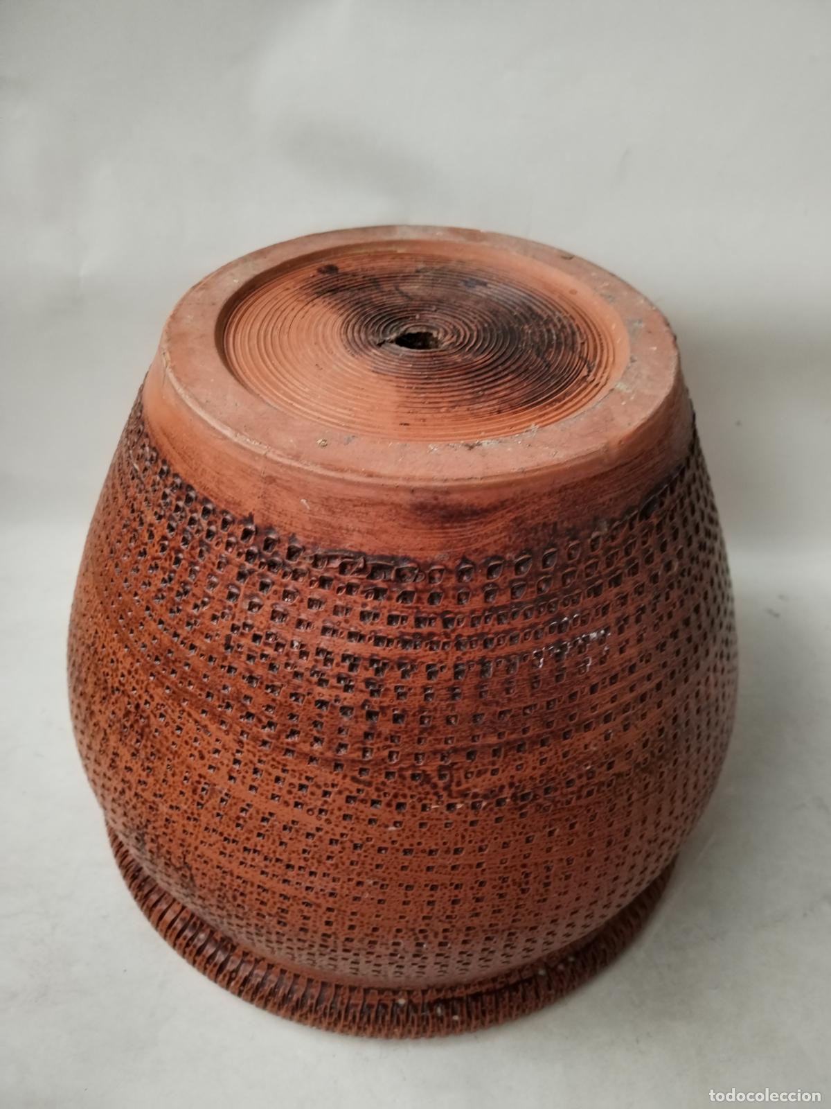 Antig&uuml;edades: macetero vintage de terracota - Foto 4