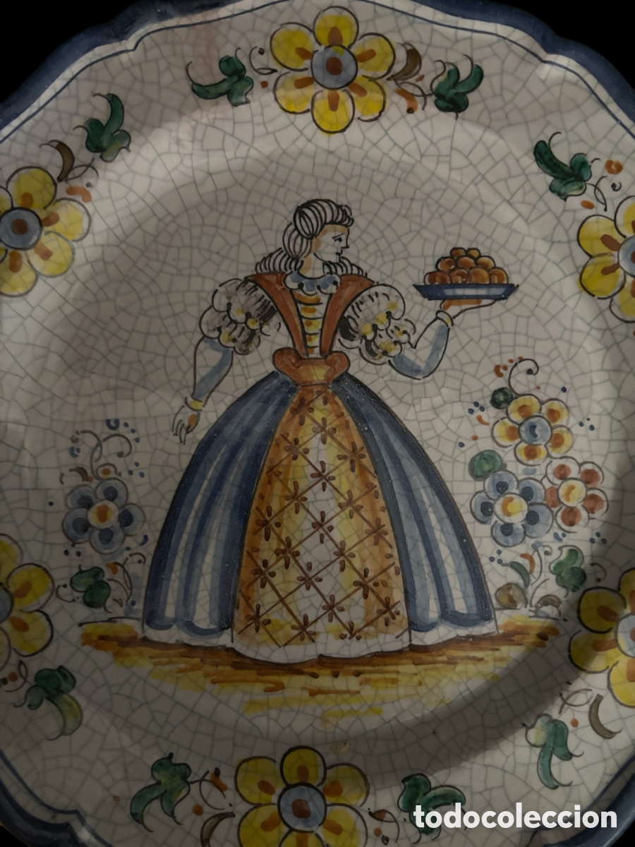 Antig&uuml;edades: Plato de cer&aacute;mica.Lufeco - Foto 2