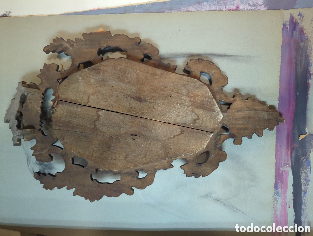 Antig&uuml;edades: Cornucopia de madera. Ref-0055 - Foto 2