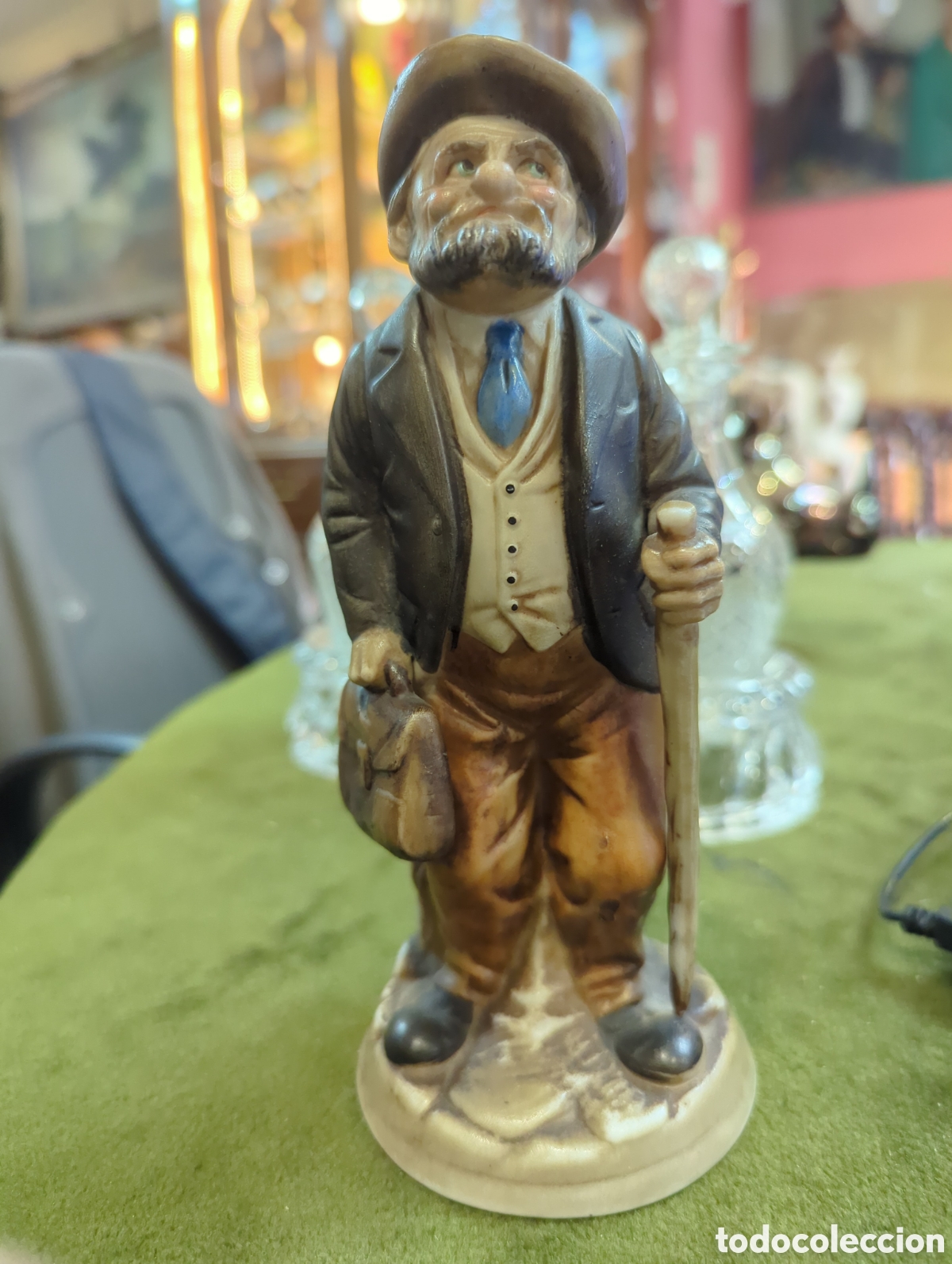 Antig&uuml;edades: Figura de abuelo capodimonte. Ref-0296 - Foto 1