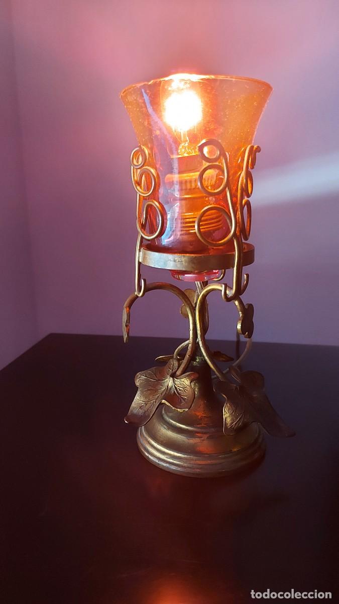 Antig&uuml;edades: LAMPARA DE ILUMINACION DE SANTOS - Foto 4