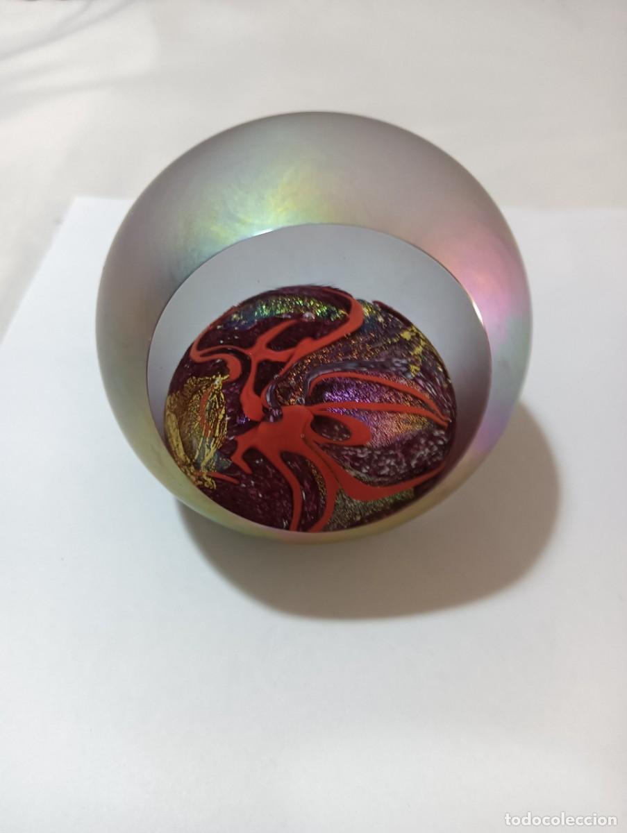 Antig&uuml;edades: Mars &rdquo;Planets&rdquo; Glass Eye Studio paperweight. - Foto 1
