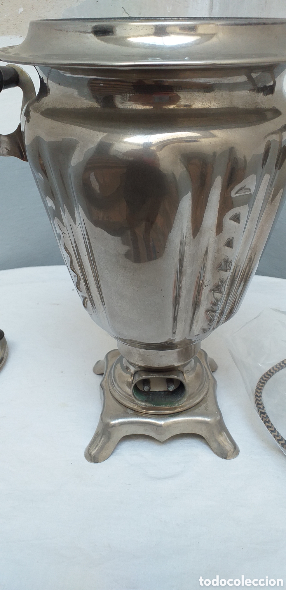 Antig&uuml;edades: Cafetera Samovar el&eacute;ctrico a&ntilde;os 80 - Foto 4