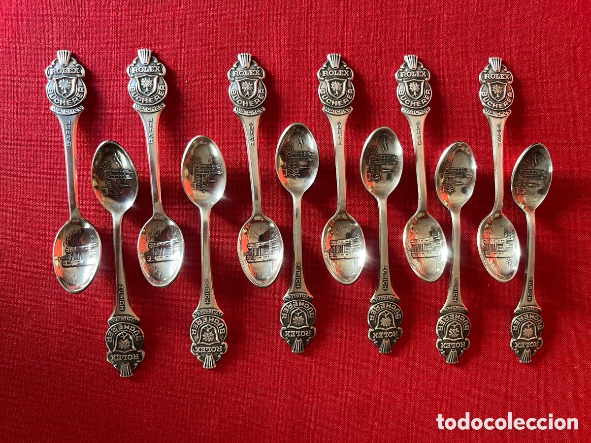 Antig&uuml;edades: LOTE DE 12 CUCHARAS ROLEX - Foto 2