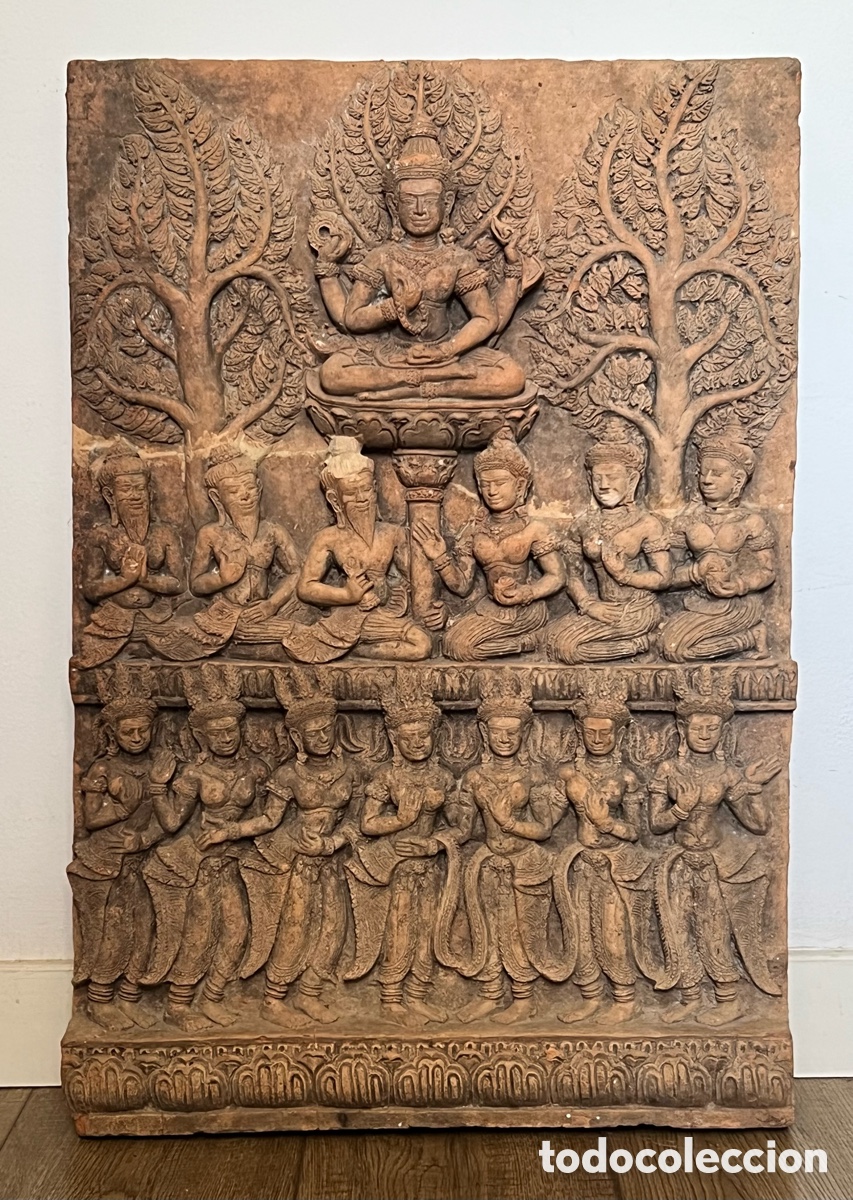 Antig&uuml;edades: Gran estela de terracota - Foto 22