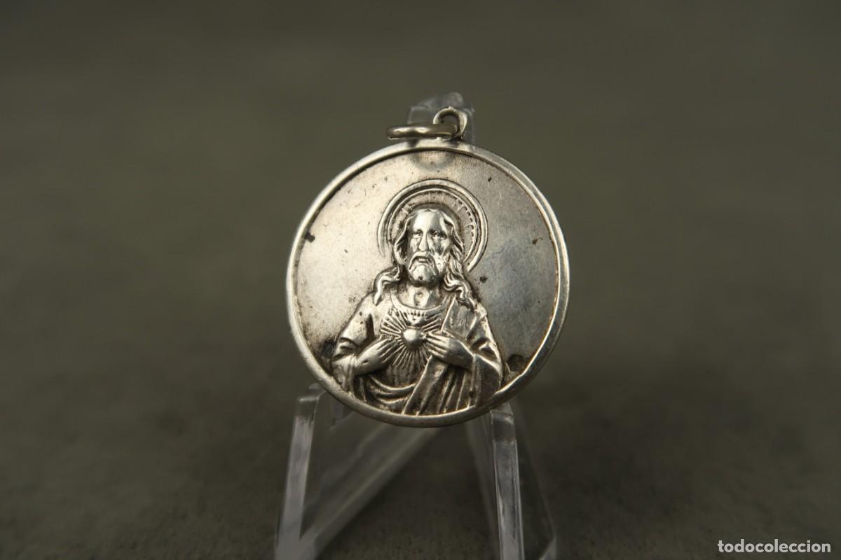 Antig&uuml;edades: Antigua Medalla Religiosa de Plata - Foto 6