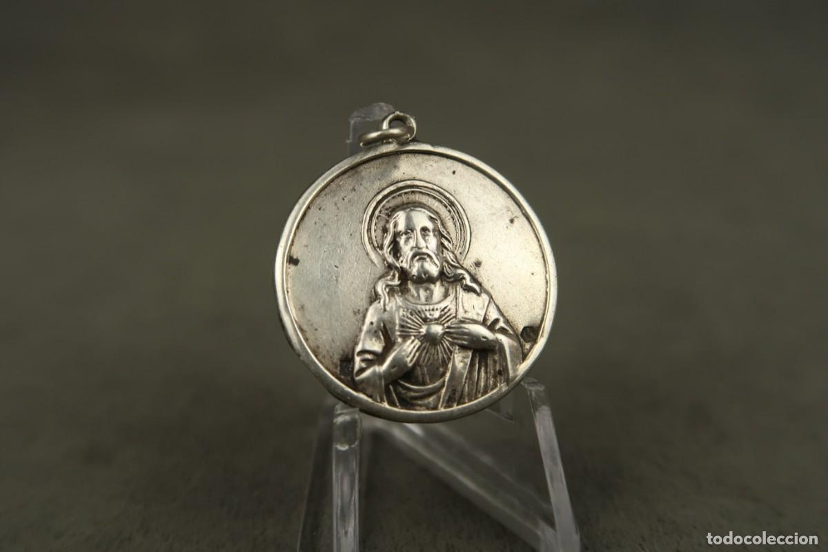 Antig&uuml;edades: Antigua Medalla Religiosa de Plata - Foto 9