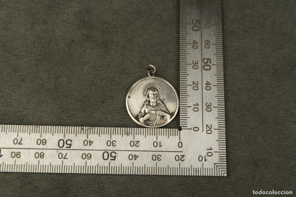 Antig&uuml;edades: Antigua Medalla Religiosa de Plata - Foto 10
