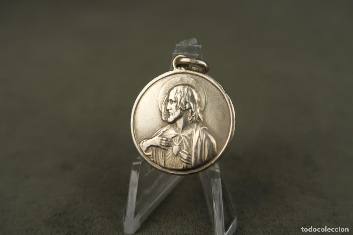 Antig&uuml;edades: Antigua Medalla Religiosa de Plata - Foto 5