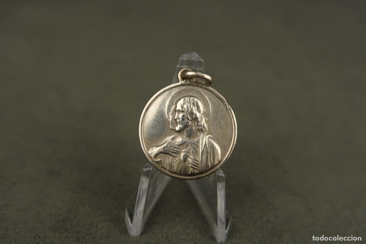 Antig&uuml;edades: Antigua Medalla Religiosa de Plata - Foto 7