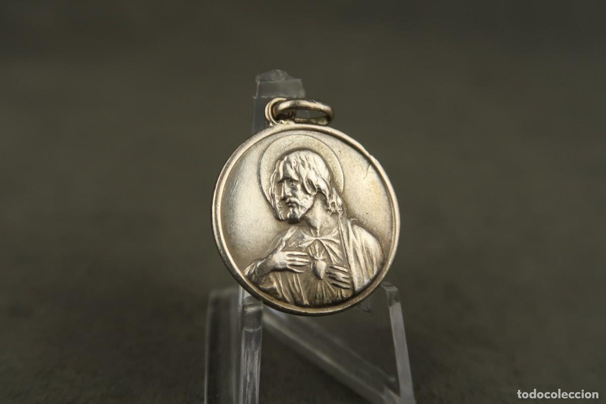 Antig&uuml;edades: Antigua Medalla Religiosa de Plata - Foto 8