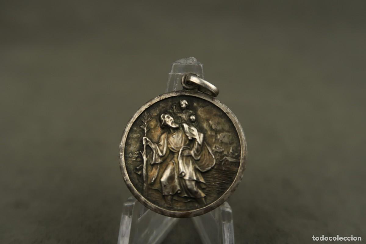 Antig&uuml;edades: Antigua Medalla Religiosa de Plata - Foto 3
