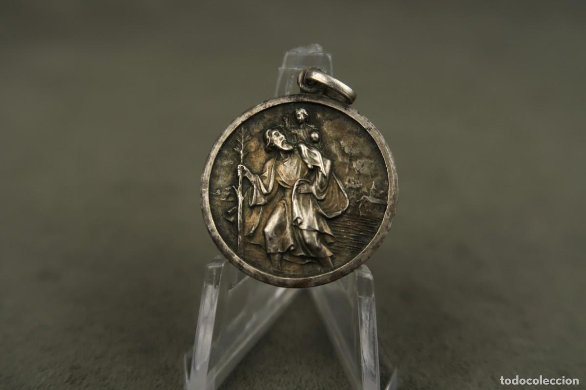 Antig&uuml;edades: Antigua Medalla Religiosa de Plata - Foto 4