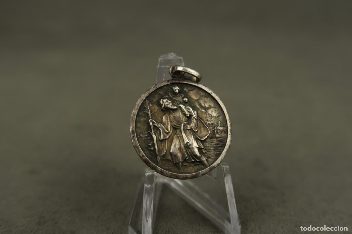 Antig&uuml;edades: Antigua Medalla Religiosa de Plata - Foto 5