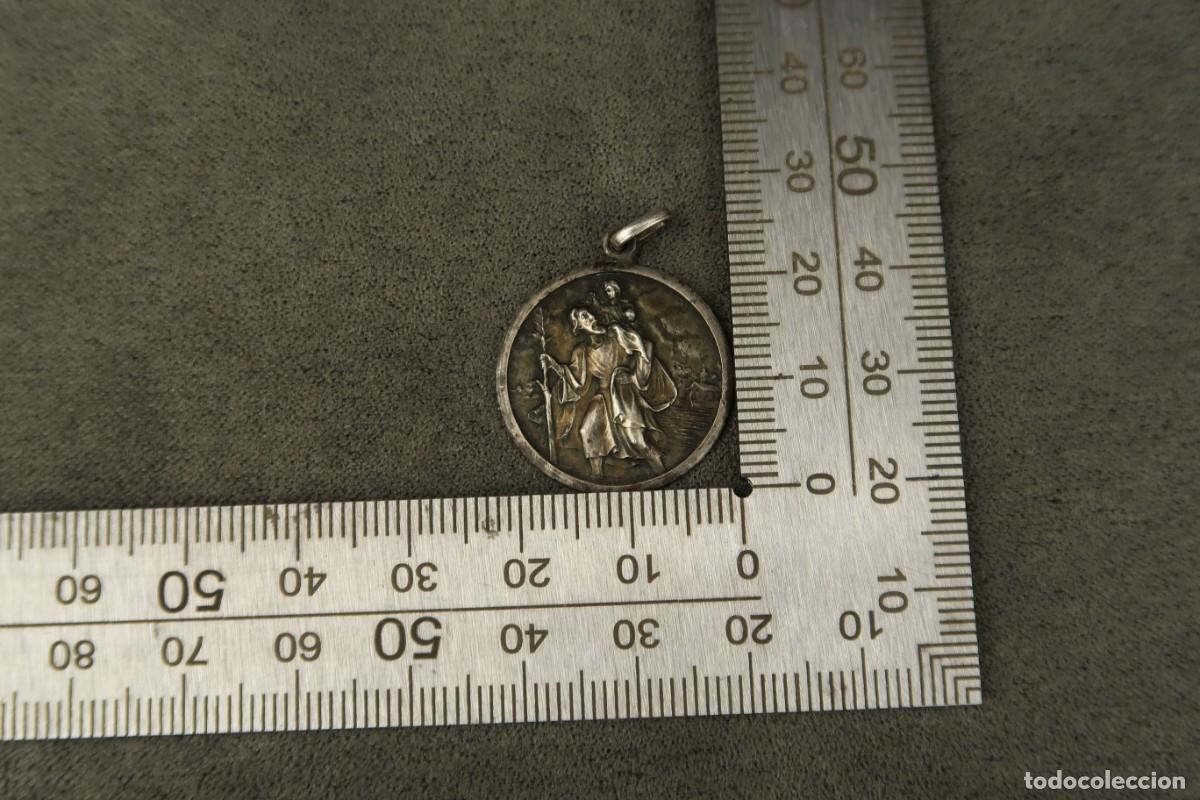 Antig&uuml;edades: Antigua Medalla Religiosa de Plata - Foto 9