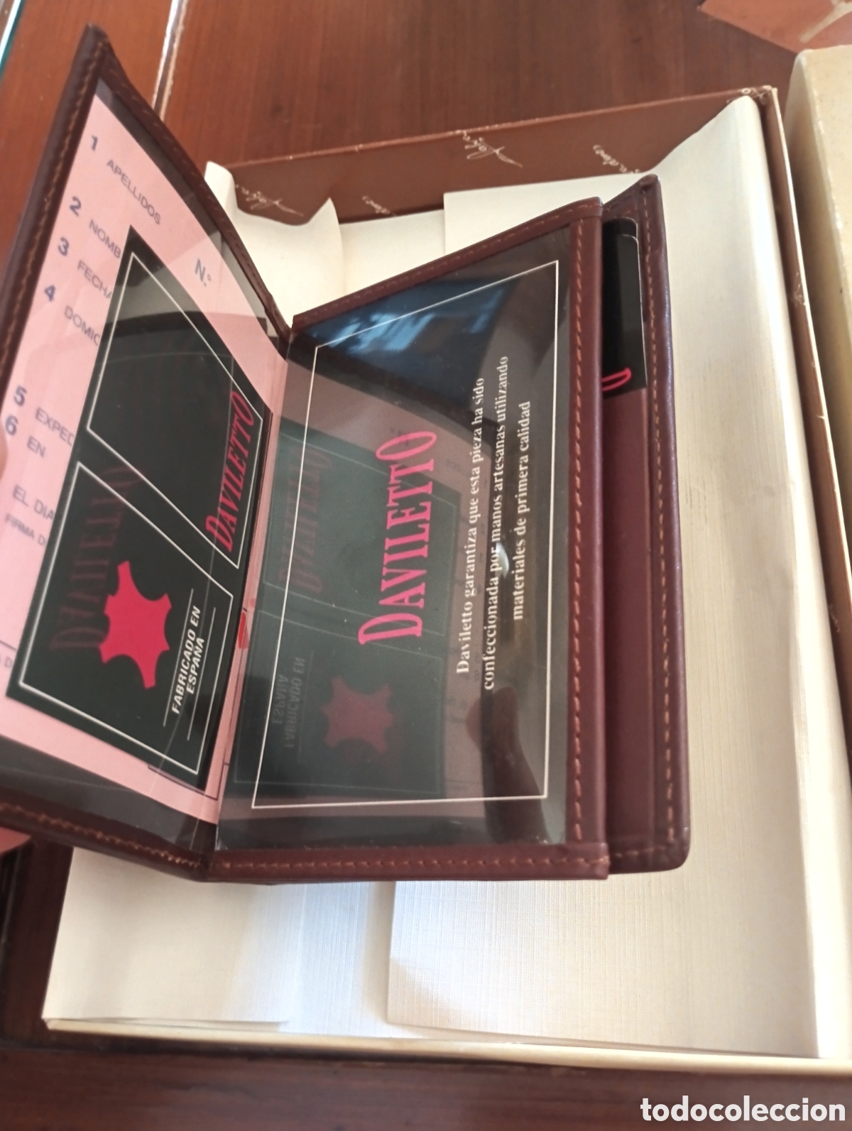 Antig&uuml;edades: Cartera Daviletto Piel Marr&oacute;n - Foto 3
