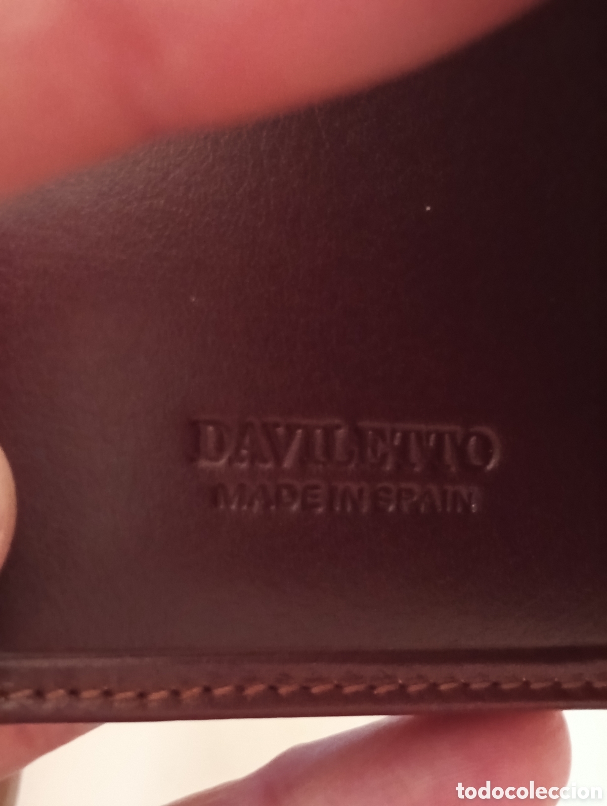 Antig&uuml;edades: Cartera Daviletto Piel Marr&oacute;n - Foto 5