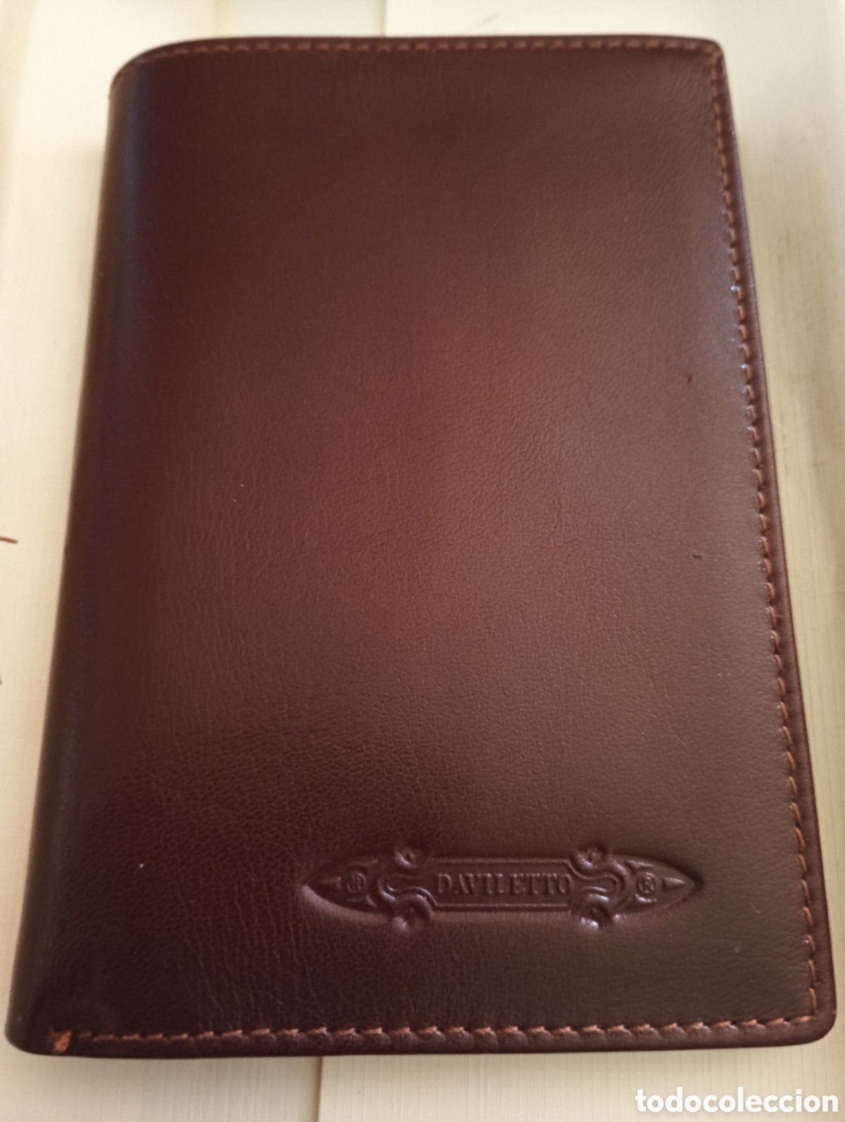 Antig&uuml;edades: Cartera Daviletto Piel Marr&oacute;n - Foto 1