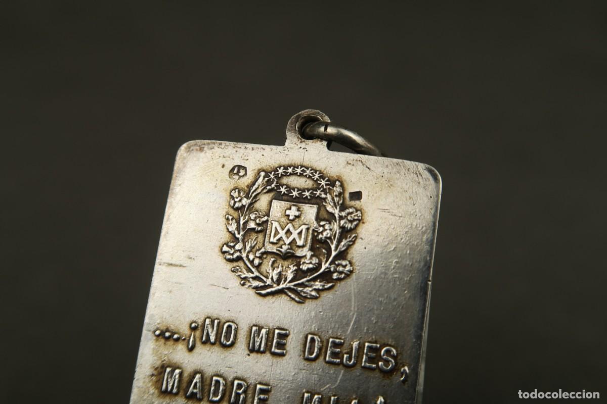 Antig&uuml;edades: Antigua Medalla Religiosa de Plata - Foto 12