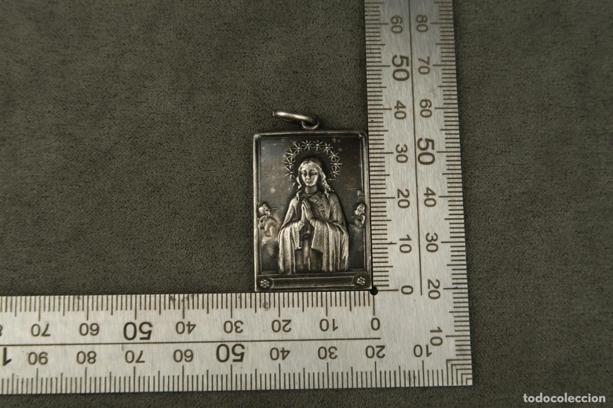 Antig&uuml;edades: Antigua Medalla Religiosa de Plata - Foto 14