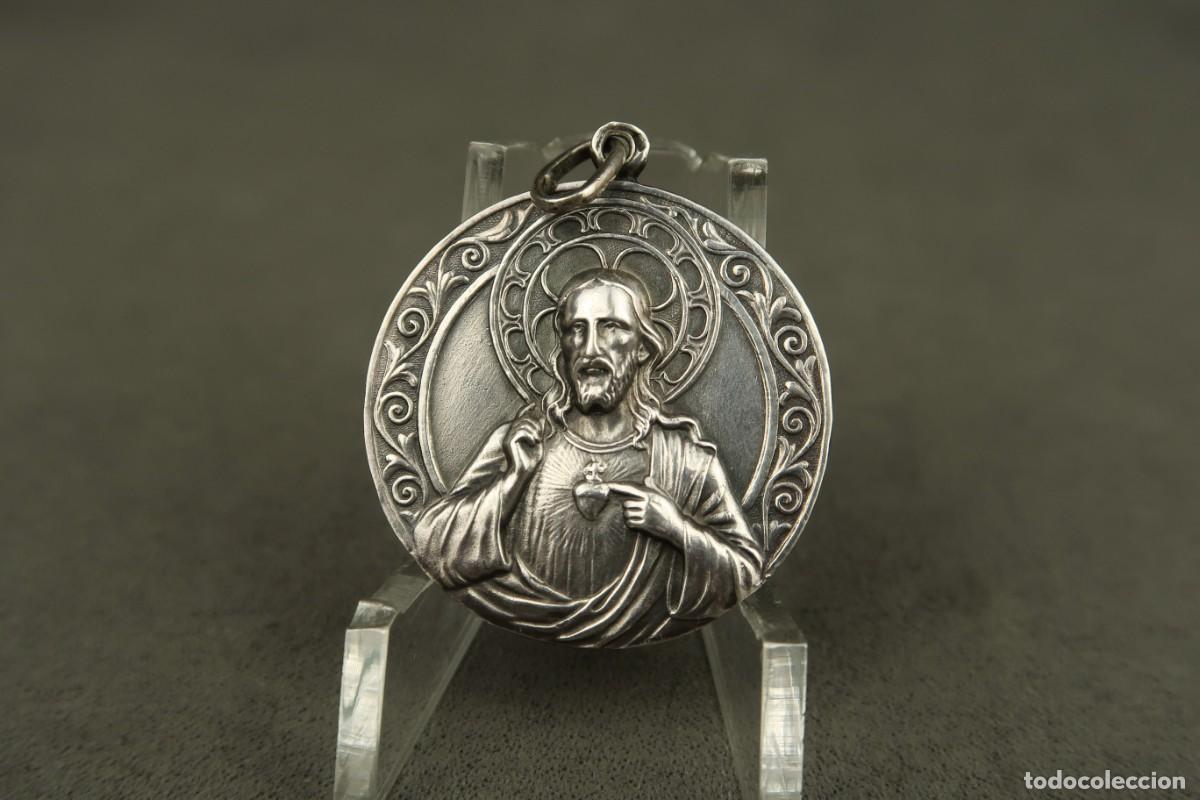 Antig&uuml;edades: Antigua Medalla Religiosa de Plata - Foto 1