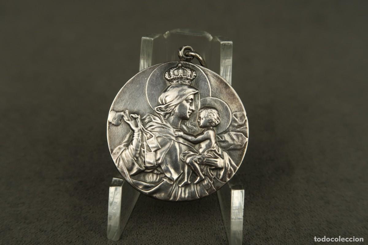 Antig&uuml;edades: Antigua Medalla Religiosa de Plata - Foto 7