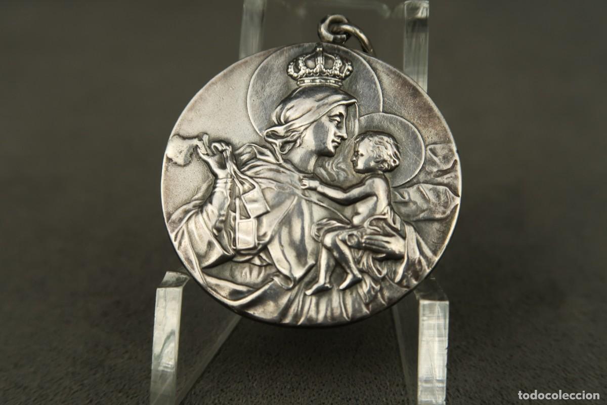 Antig&uuml;edades: Antigua Medalla Religiosa de Plata - Foto 10
