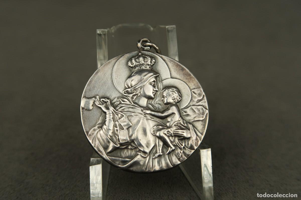 Antig&uuml;edades: Antigua Medalla Religiosa de Plata - Foto 11