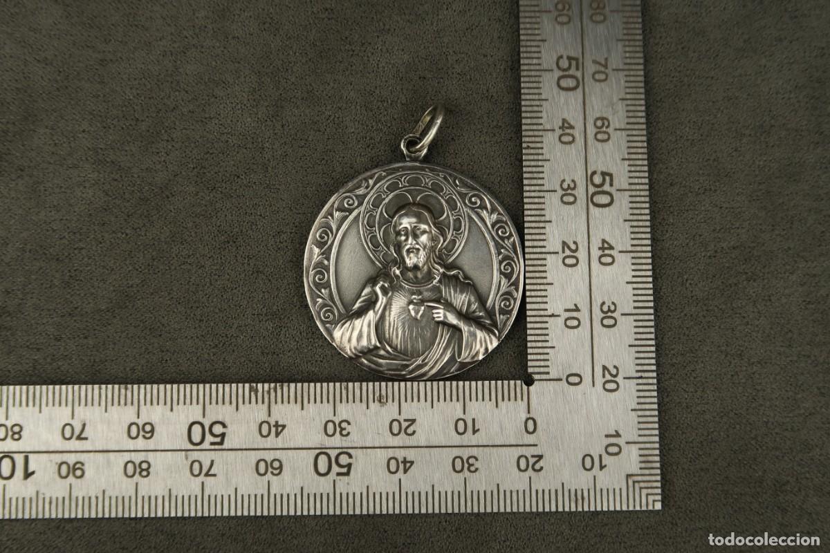 Antig&uuml;edades: Antigua Medalla Religiosa de Plata - Foto 12