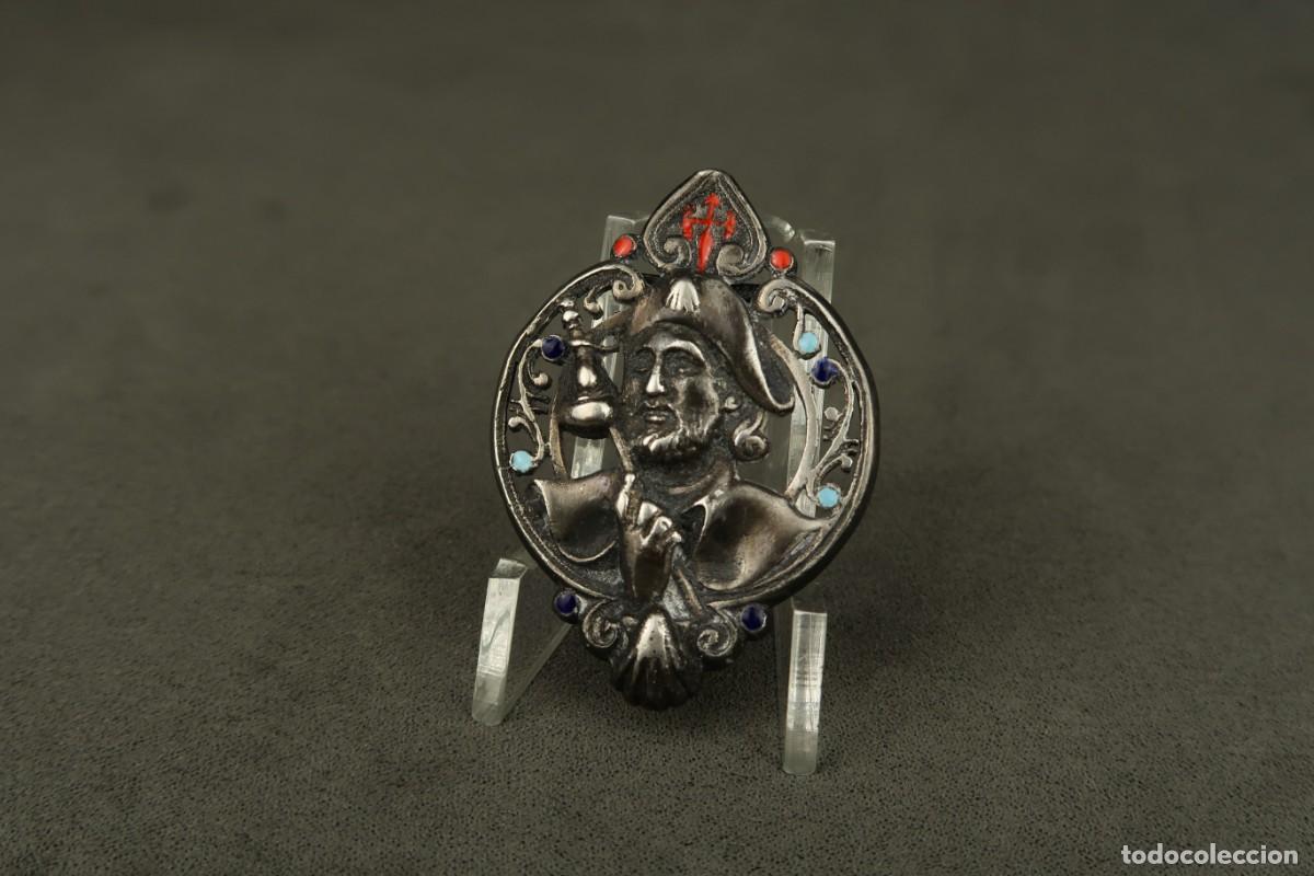 Antig&uuml;edades: Antigua Medalla Religiosa de Plata - Foto 2