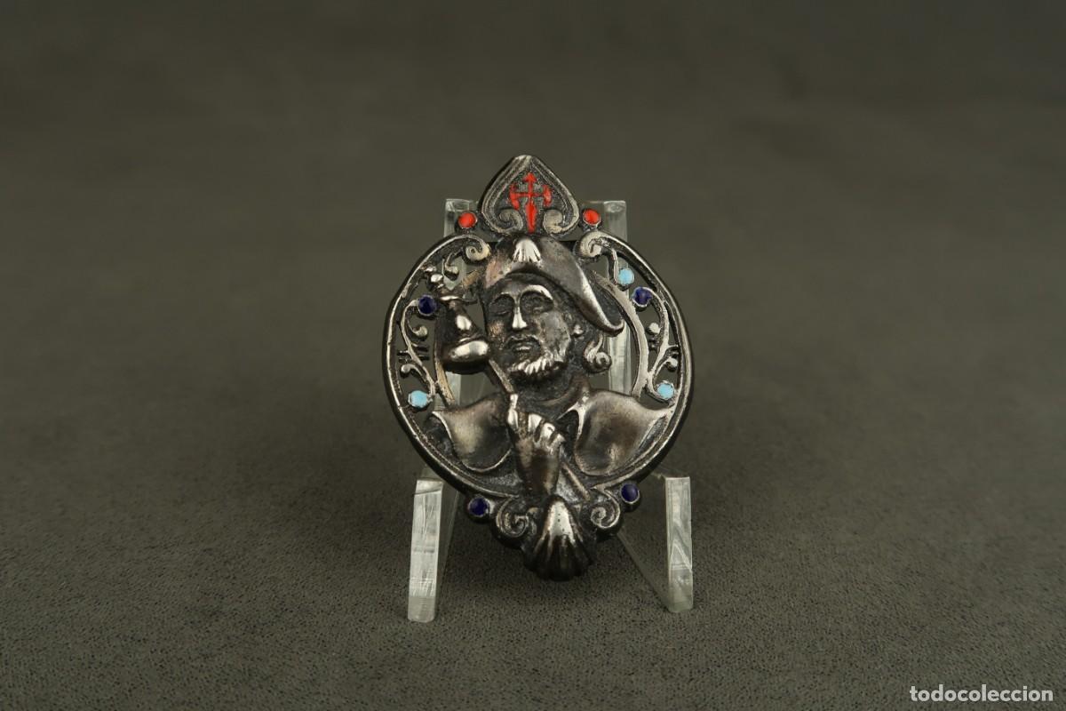 Antig&uuml;edades: Antigua Medalla Religiosa de Plata - Foto 3