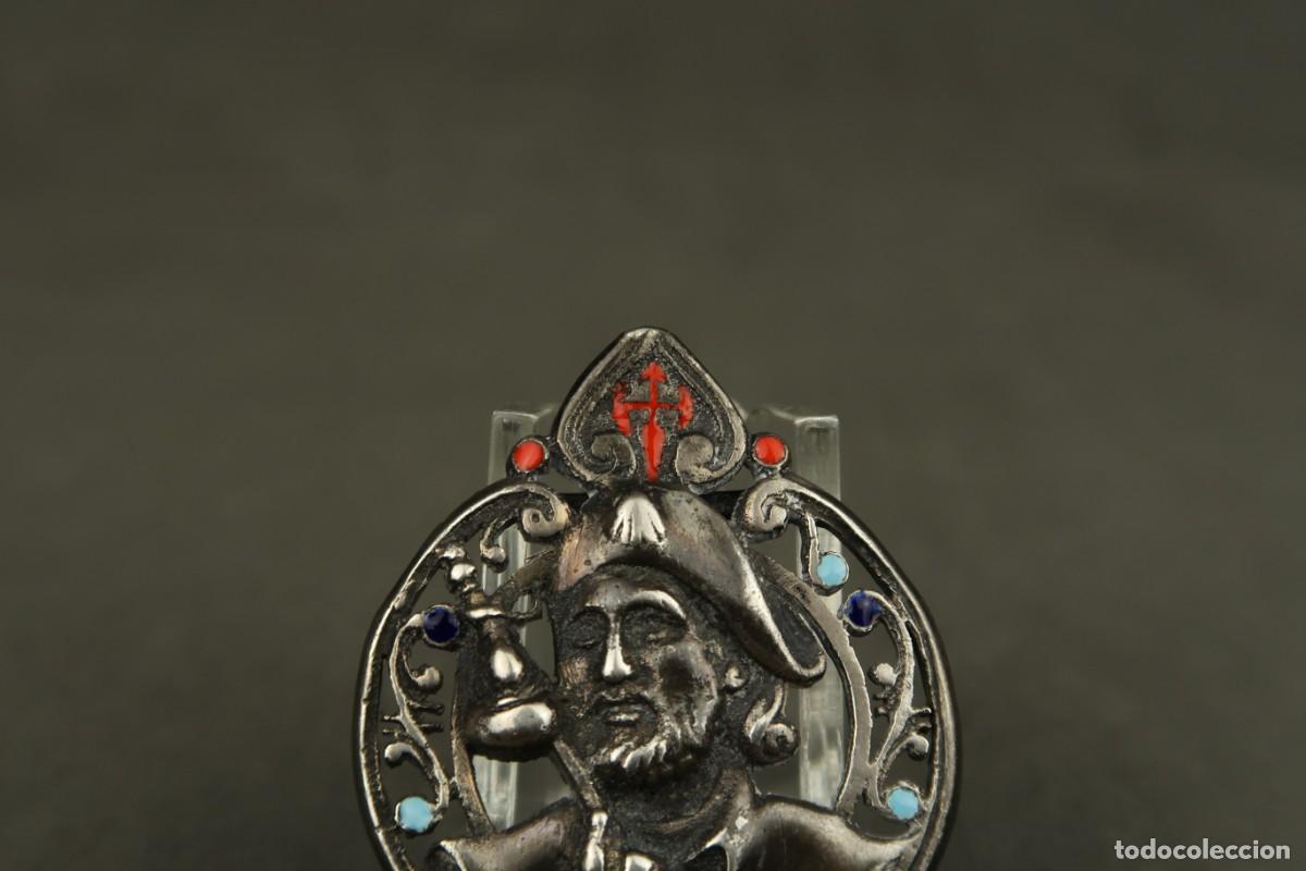 Antig&uuml;edades: Antigua Medalla Religiosa de Plata - Foto 4