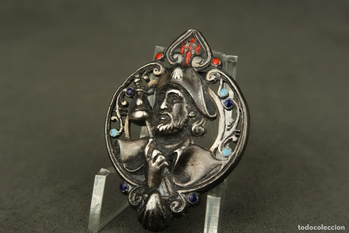 Antig&uuml;edades: Antigua Medalla Religiosa de Plata - Foto 7