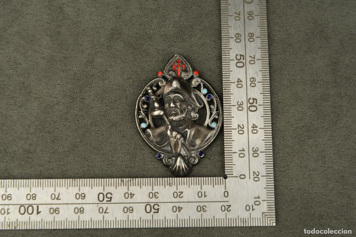 Antig&uuml;edades: Antigua Medalla Religiosa de Plata - Foto 12