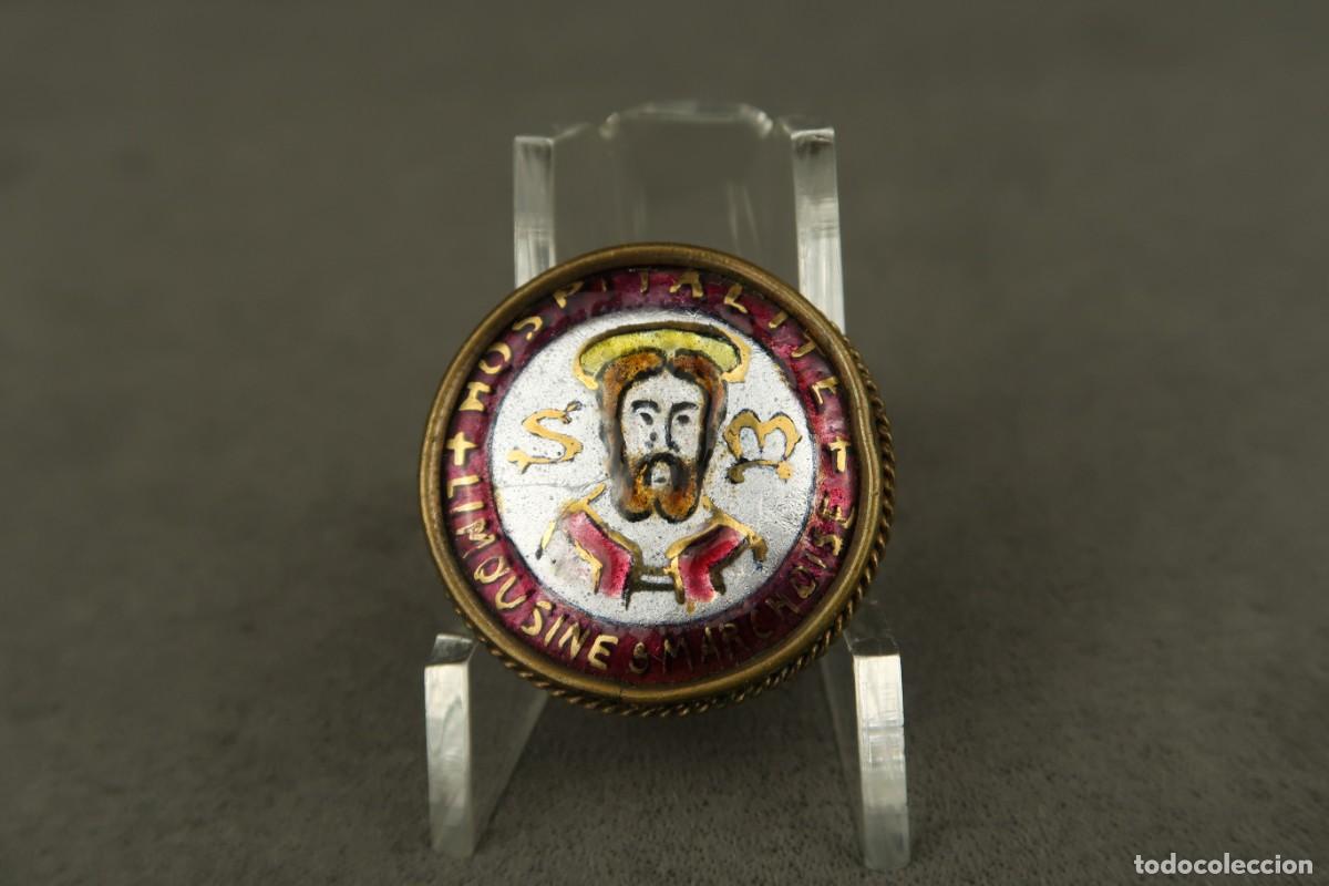 Antig&uuml;edades: Antiguo Broche Religioso con Esmaltes - Foto 6