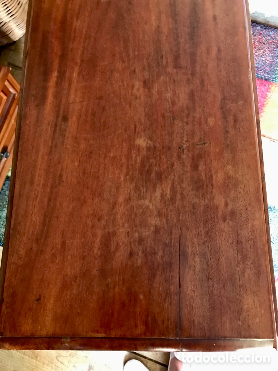 Antig&uuml;edades: Mesa de alas victoriana - Foto 3