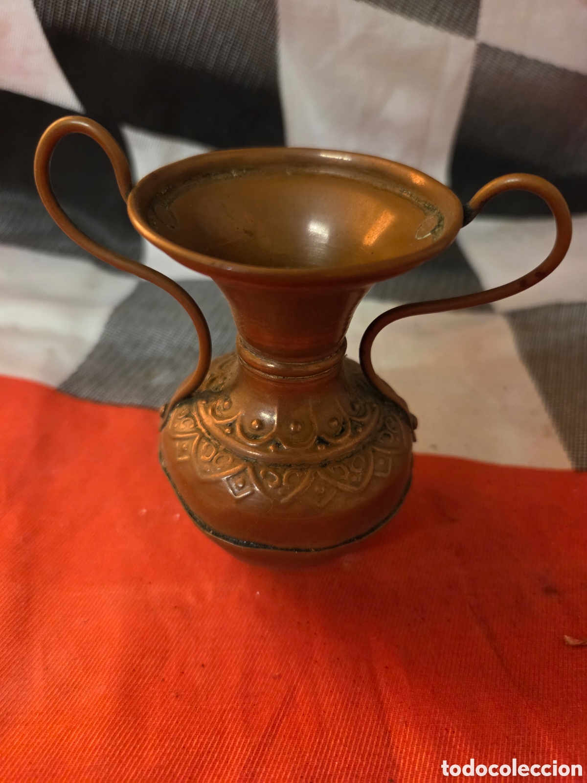 Antig&uuml;edades: Jarr&oacute;n peque&ntilde;o de cobre para decoracion - Foto 1