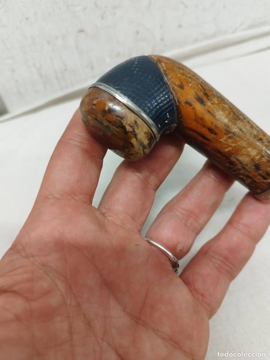 Antig&uuml;edades: Pieza a identificar, mango de baston? parte de pipa? - Foto 2
