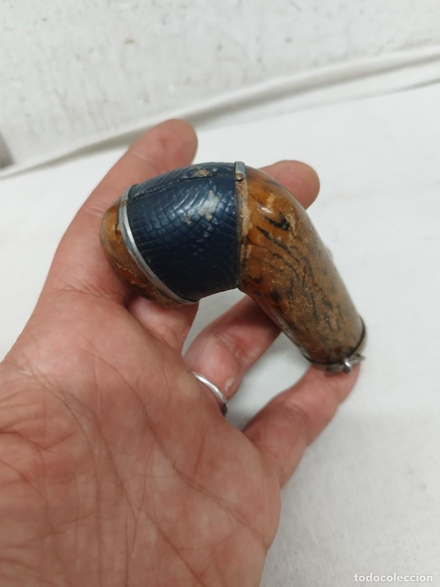 Antig&uuml;edades: Pieza a identificar, mango de baston? parte de pipa? - Foto 4