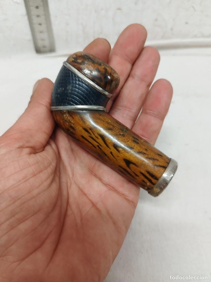 Antig&uuml;edades: Pieza a identificar, mango de baston? parte de pipa? - Foto 7