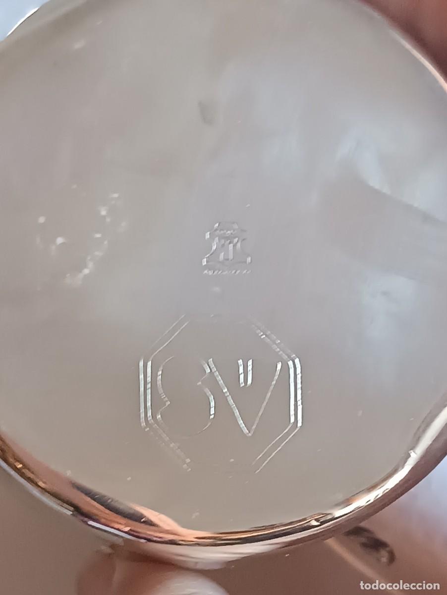 Antig&uuml;edades: Cenicero de plata de 10 cm - Foto 3